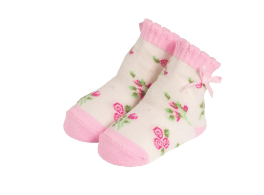 Rose Heart Socks