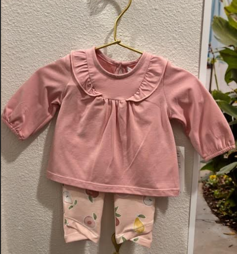 Newborn Girl 2-Piece Set Fruit bottoms