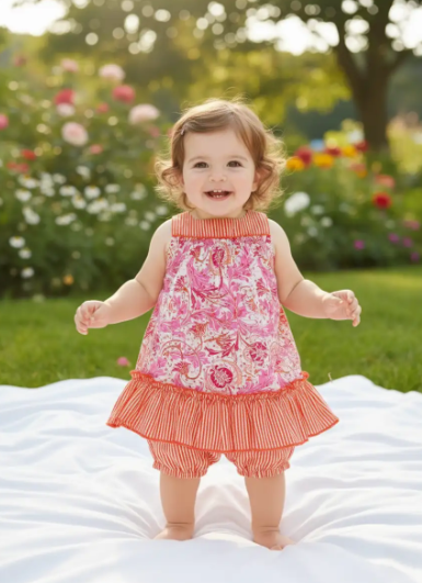 Yana Swing Dress : Orange