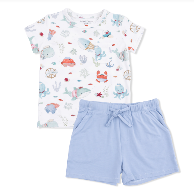 Sailor Sea Creatures - Crew Tee w/Shorts