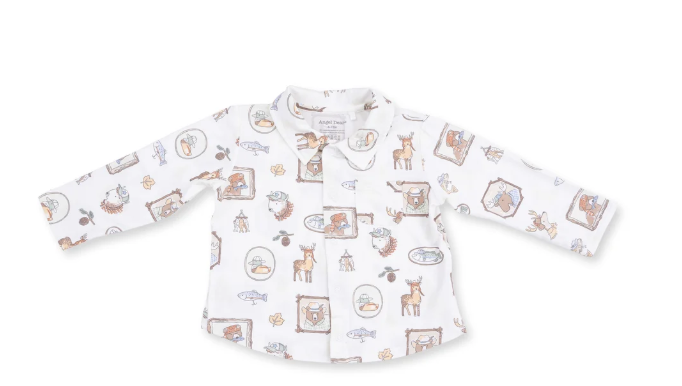 LS Polo Button Up- Woodson's Family Cabin