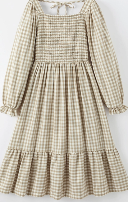 Mommy And Me Fall Plaid Dress