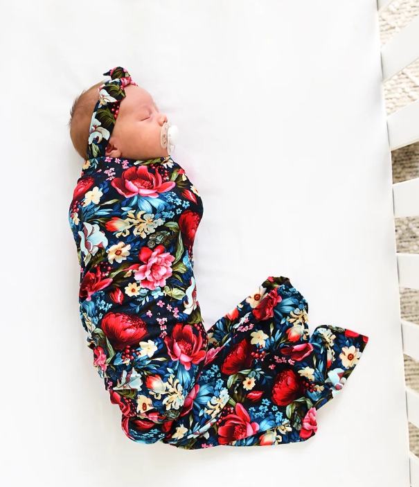 Aria Floral Swaddle