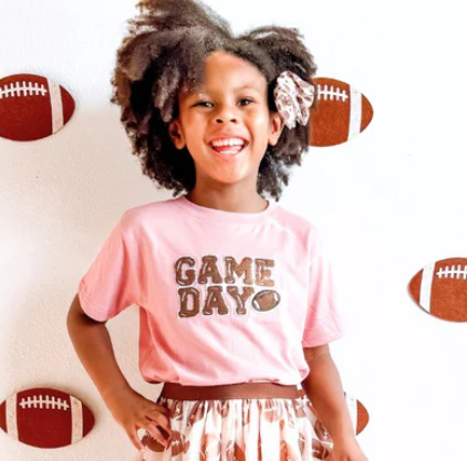 Game Day Patch Tee - Mauve