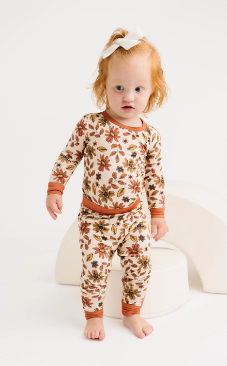 Cozy Fall Floral Bamboo Set