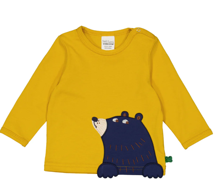 Kaney Bear L/S Top- Mango