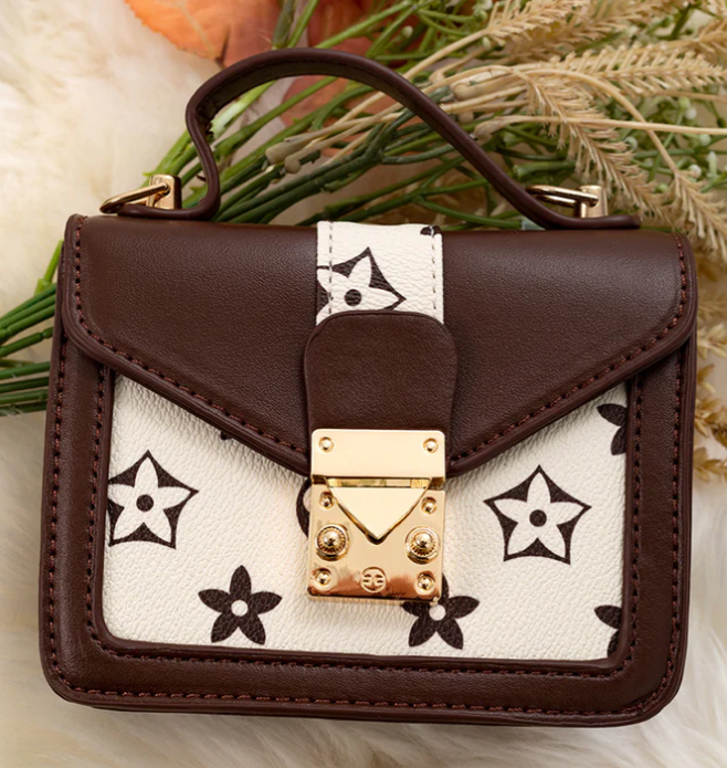 Mini Star Purse- Blk/Cream