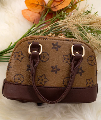 Dome Star Crossbody Purse - Tan