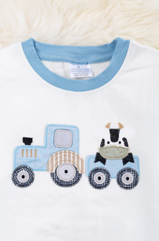 Cow Riding Tractor Jogger Set