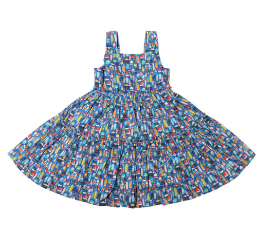 Sloane Dress- Nautical Buoys