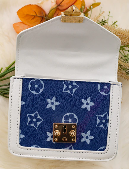 Star White/Blue Mini Purse