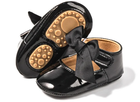 Jaley Bow Infant Shoes- BLK