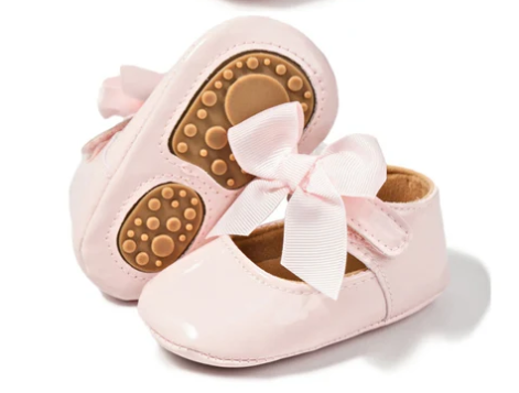 Kaley Bow Infant Shoe- LT Pink