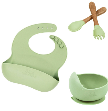 Silicone 4 Piece Feeding Set