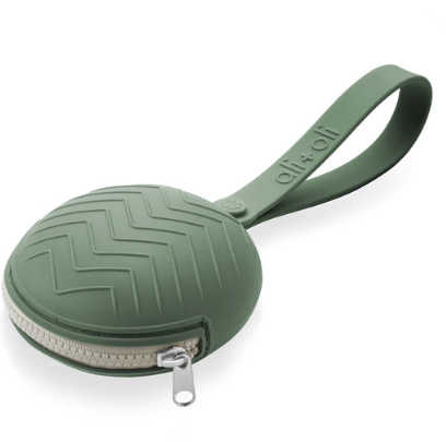 Ali+Oli Pacifier Holder Case - Army Green