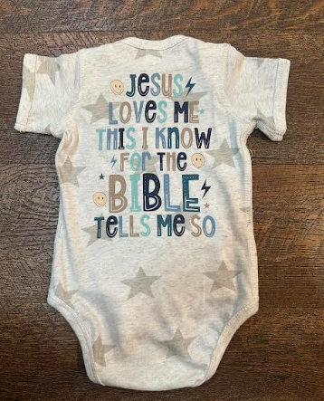 Jesus Loves Me Onesie