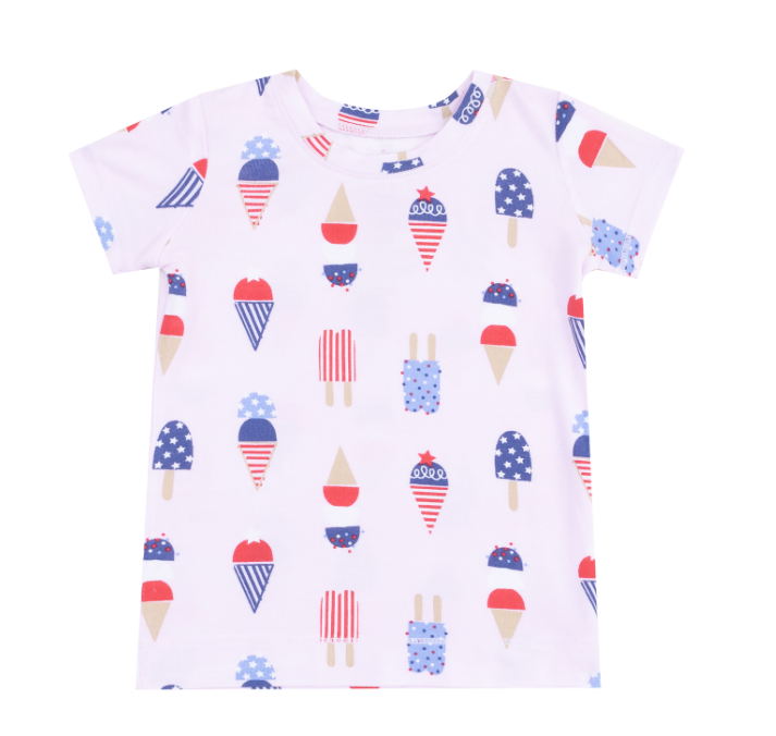 American Ice Cream Short Set- Pink