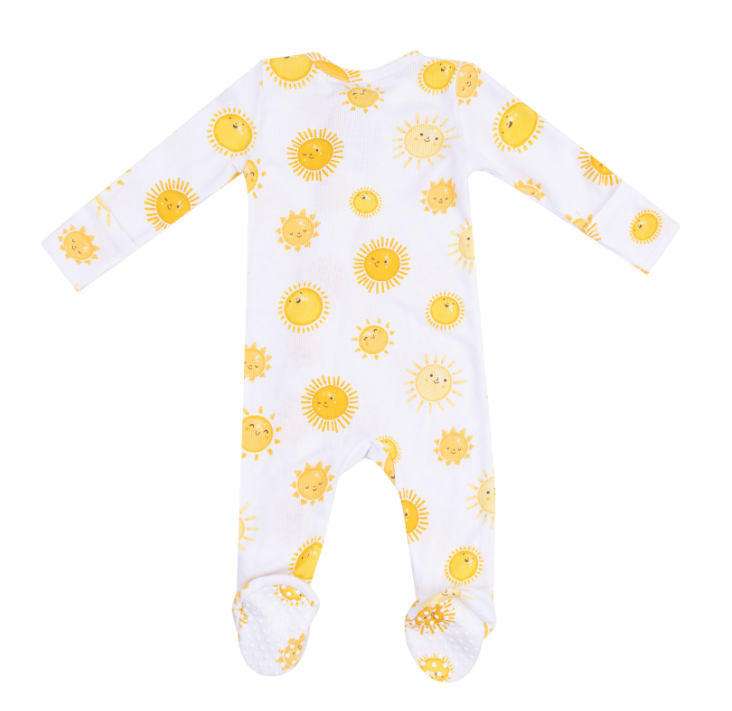 Happy 2 Suns Zipper Footie