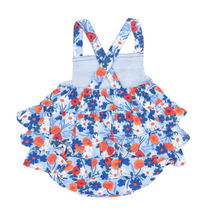 Poppy Days Ruffle Sunsuit