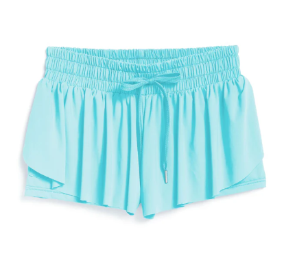 Butterfly Shorts Lil Kid- Aqua