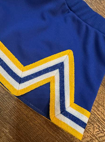 Girls Wildcat Skirt- Royal Blue Sparkle