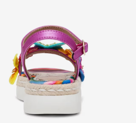 Emery Espadrille Sandal- Fuchsia Multi
