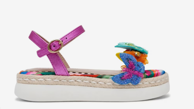 Emery Espadrille Sandal- Fuchsia Multi