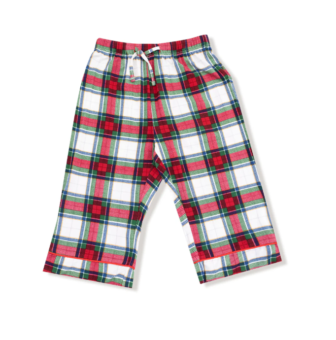 Holiday Plaid Kids L/S Top & Pant- Red/Green