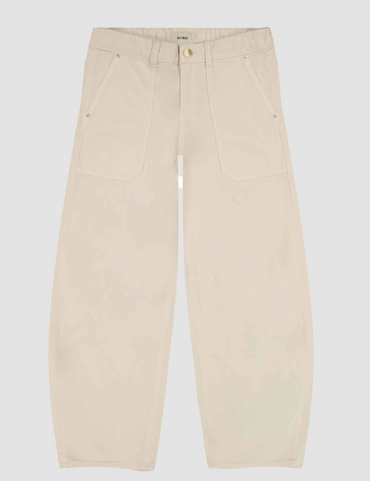 Lilia Barrel Jean- Flax