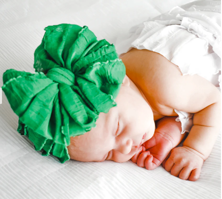 RR Ruffled Headband- Green