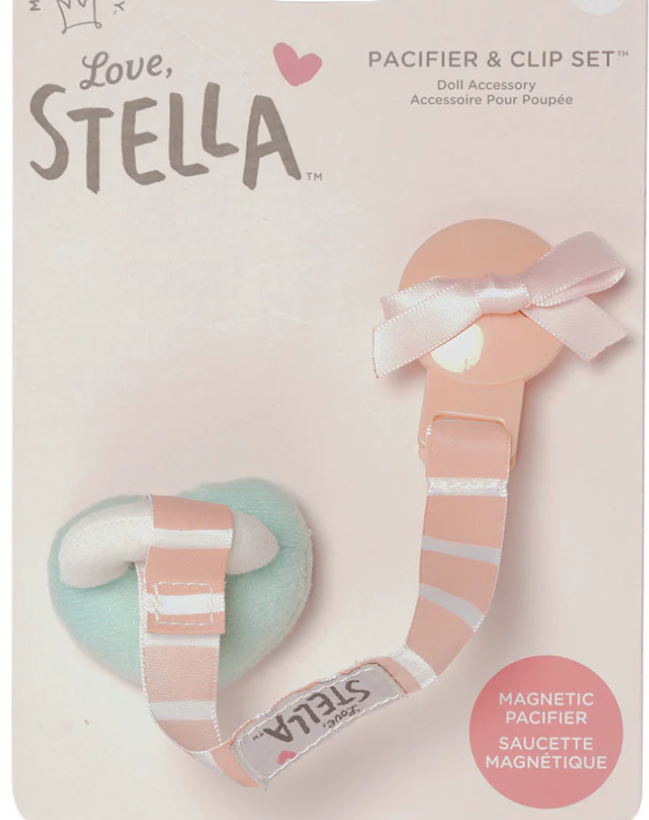 Love, Stella Pacifier & Clip Set