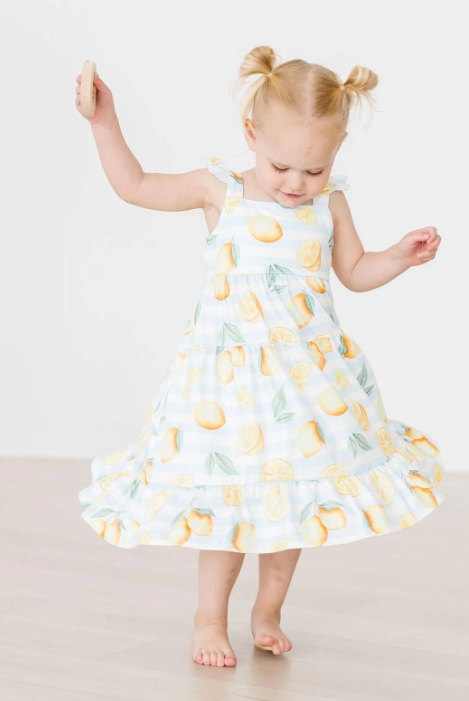 Lovely Lemons Ruffle Maxi Dress