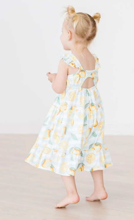 Lovely Lemons Ruffle Maxi Dress
