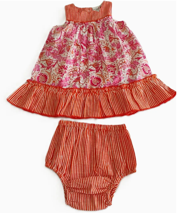 Yana Swing Dress : Orange