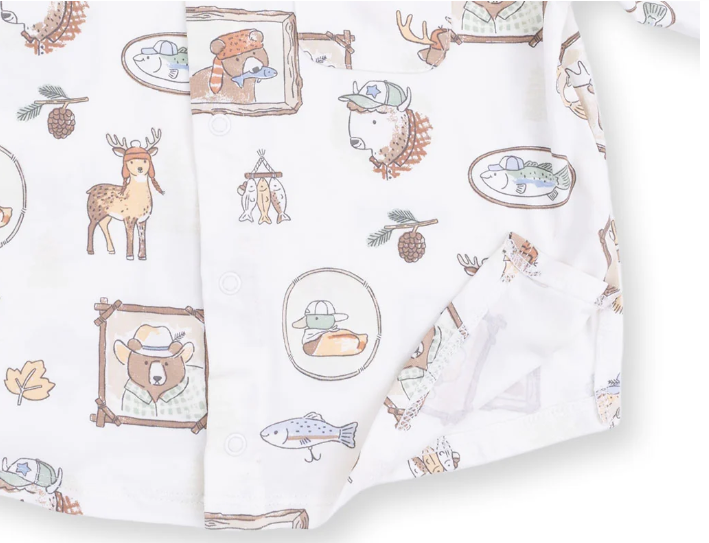 LS Polo Button Up- Woodson's Family Cabin