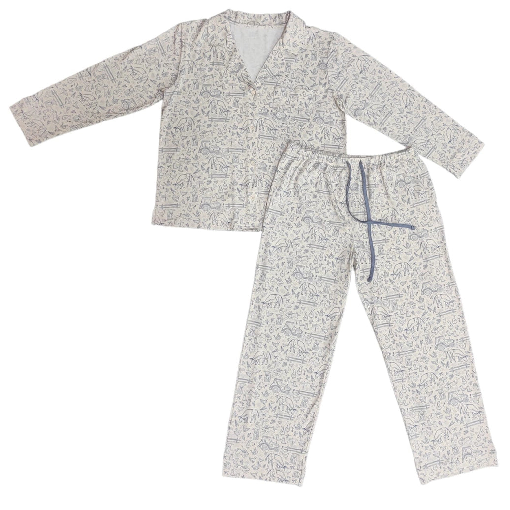 Sweet Homestead Women's Button Up Long Sleeve Set