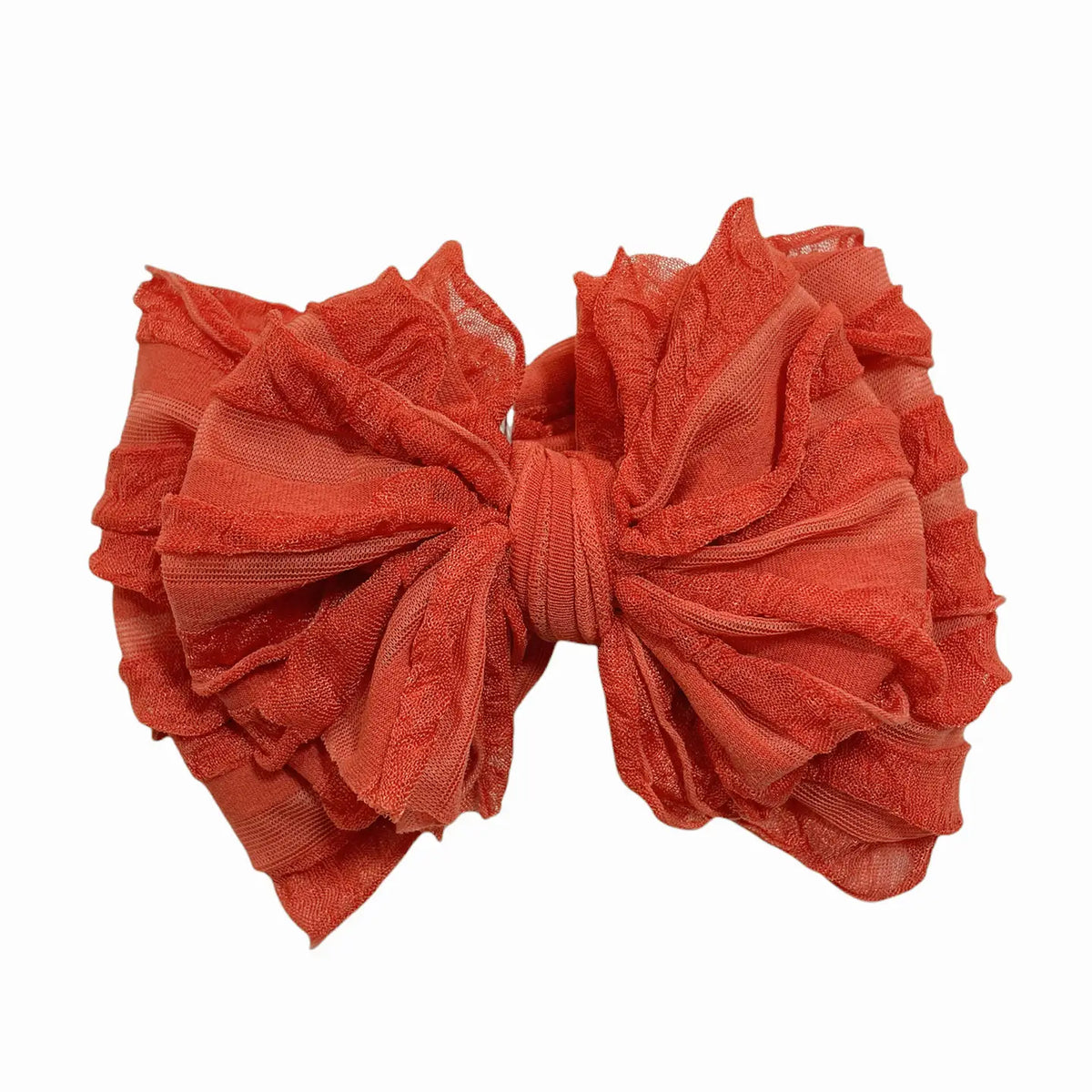 RR Ruffled Headband - Burnt Orange