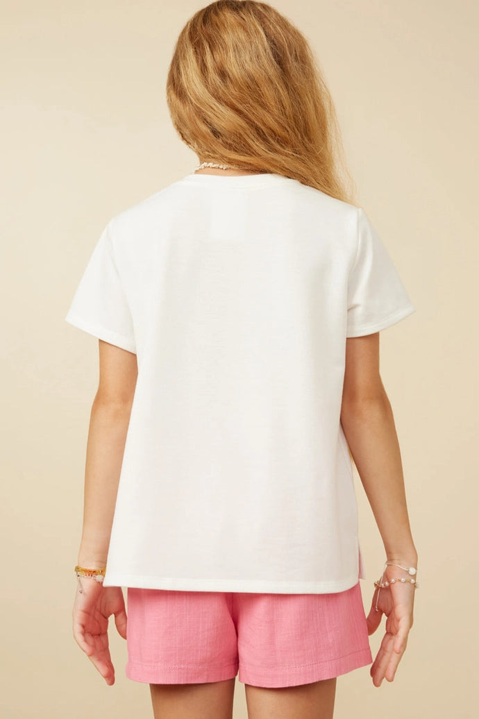 Multi Floral Patched Knit Tee