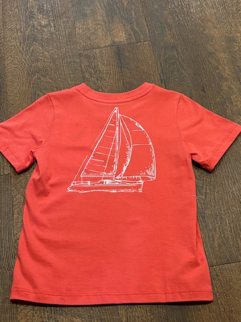 Red Sailboat Graphic Tee