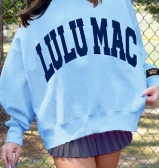 LULU MAC-Light Blue Sweatshirt