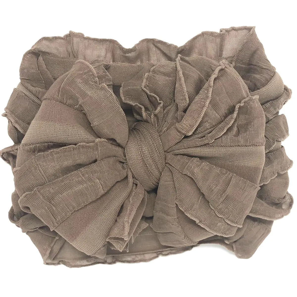 RR Ruffled Headband - Mocha