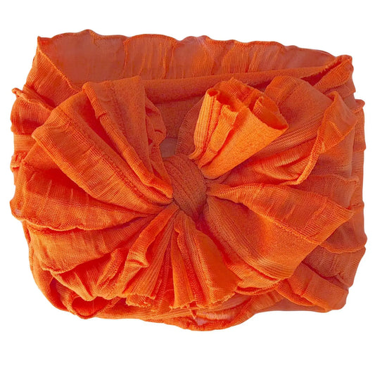 RR Ruffled Headband - Orange