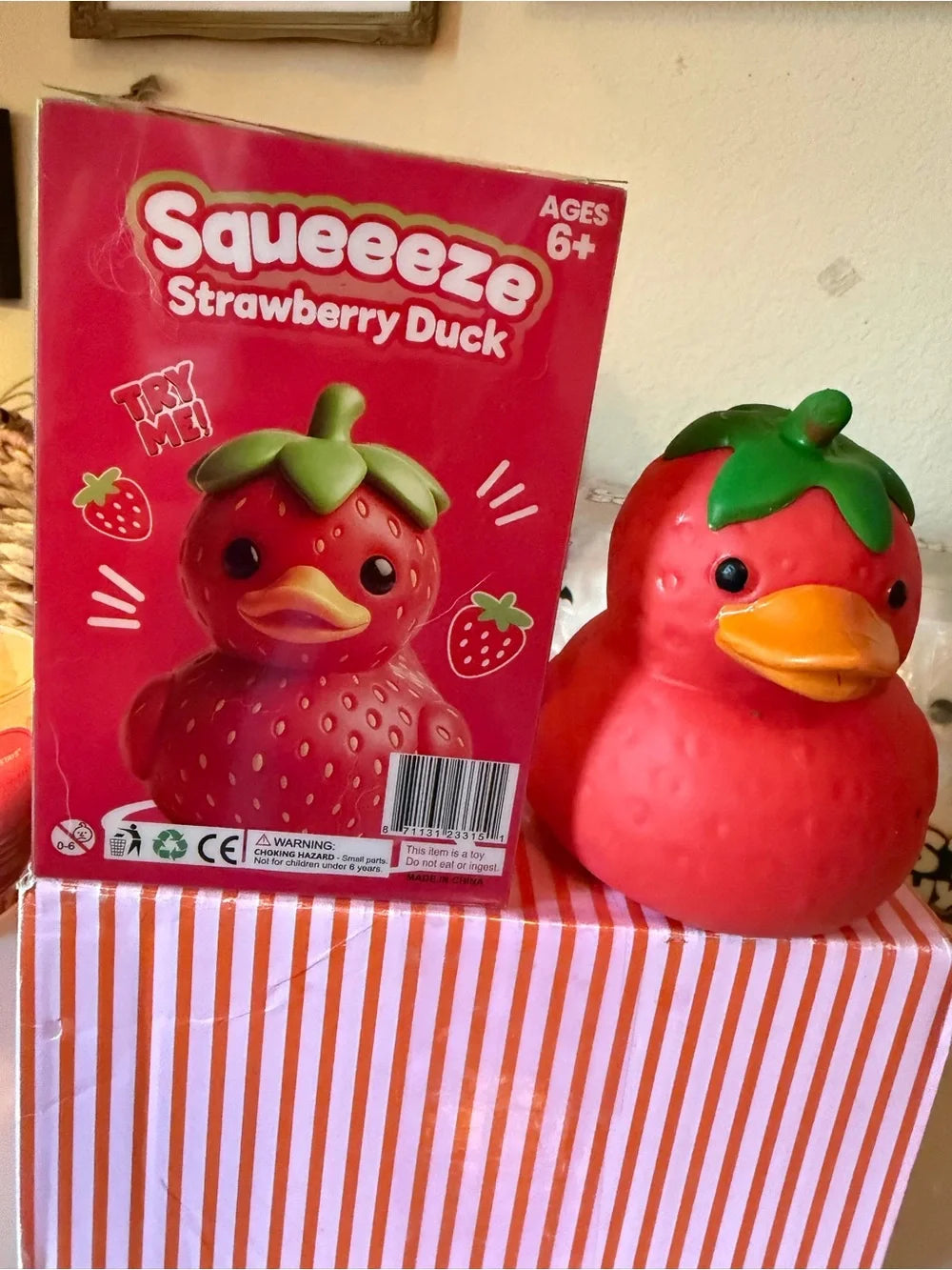 Strawberry Duck Squishy