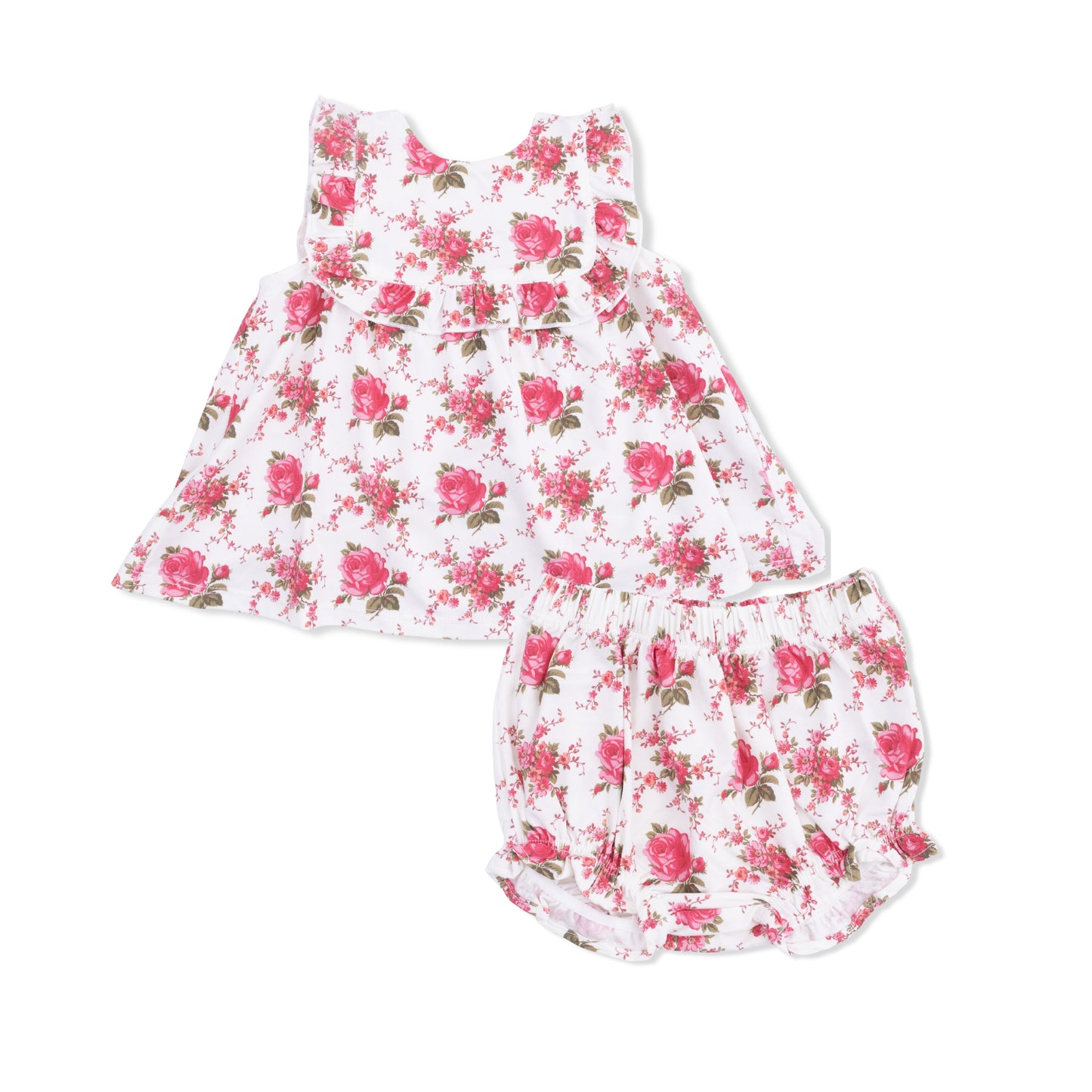 Elegant Roses - Ruffle Top & Bloomer