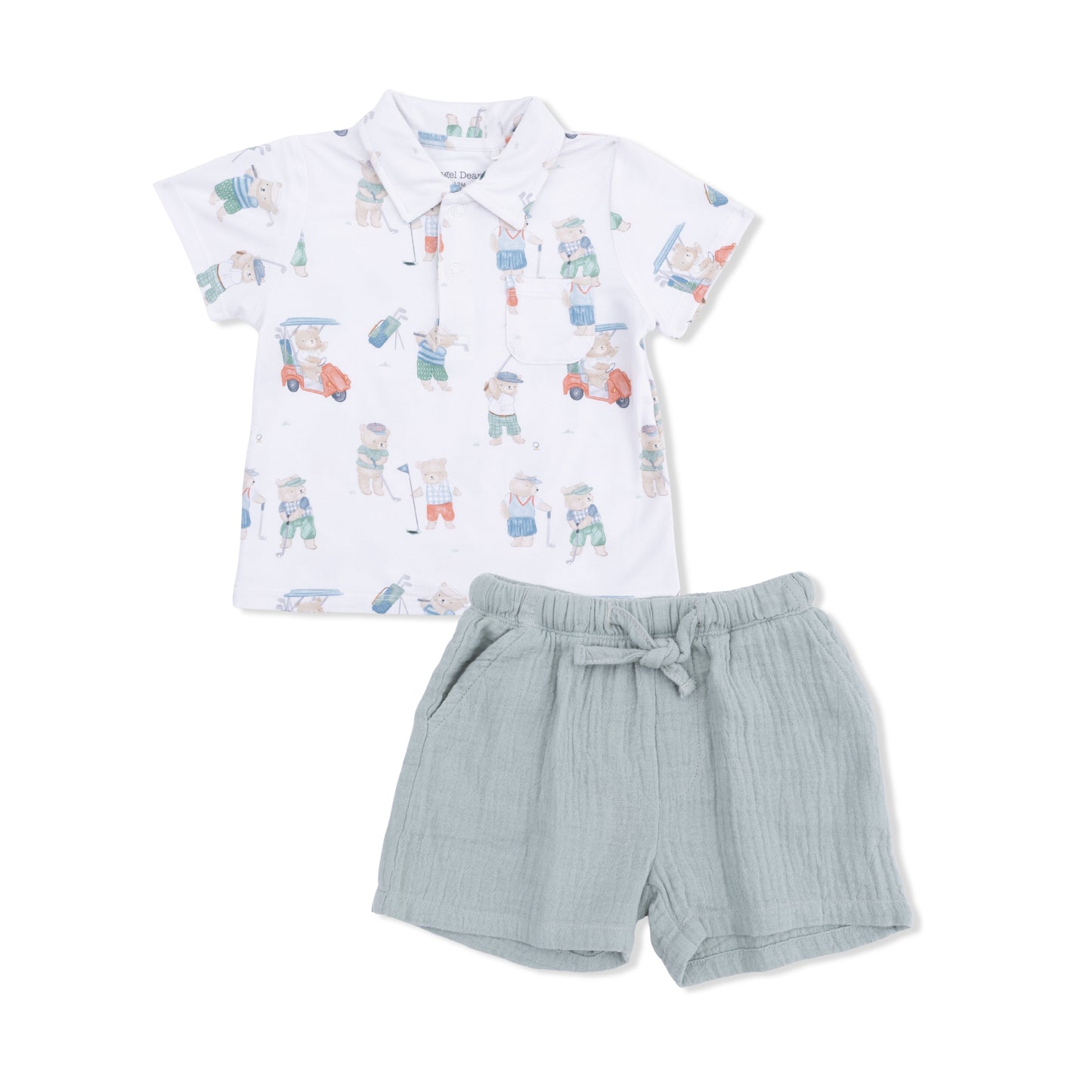 Golfing Teddy Bears - Polo w/ Casual Short